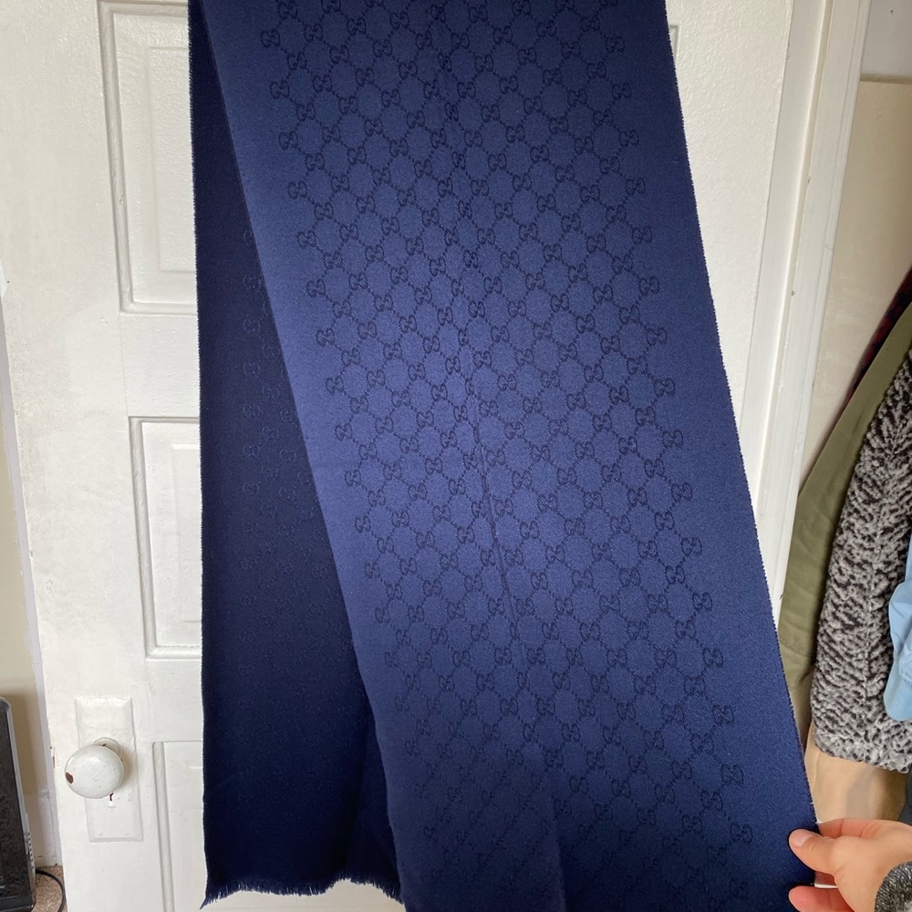 Blue Gucci Scarf
